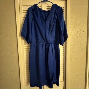 Chic Royal Blue Midi Dress